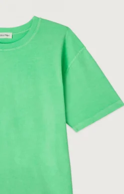 Damen American Vintage |Damen-T-Shirt Fizvalley Flashing Grun
