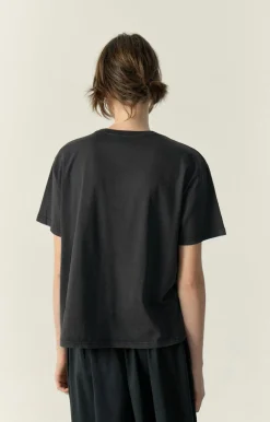 Damen American Vintage |Damen-T-Shirt Fizvalley Kohlenstoff Vintage
