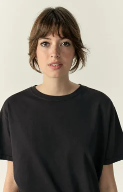 Damen American Vintage |Damen-T-Shirt Fizvalley Kohlenstoff Vintage