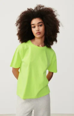 Damen American Vintage |Damen-T-Shirt Fizvalley Neongelb