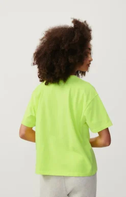 Damen American Vintage |Damen-T-Shirt Fizvalley Neongelb