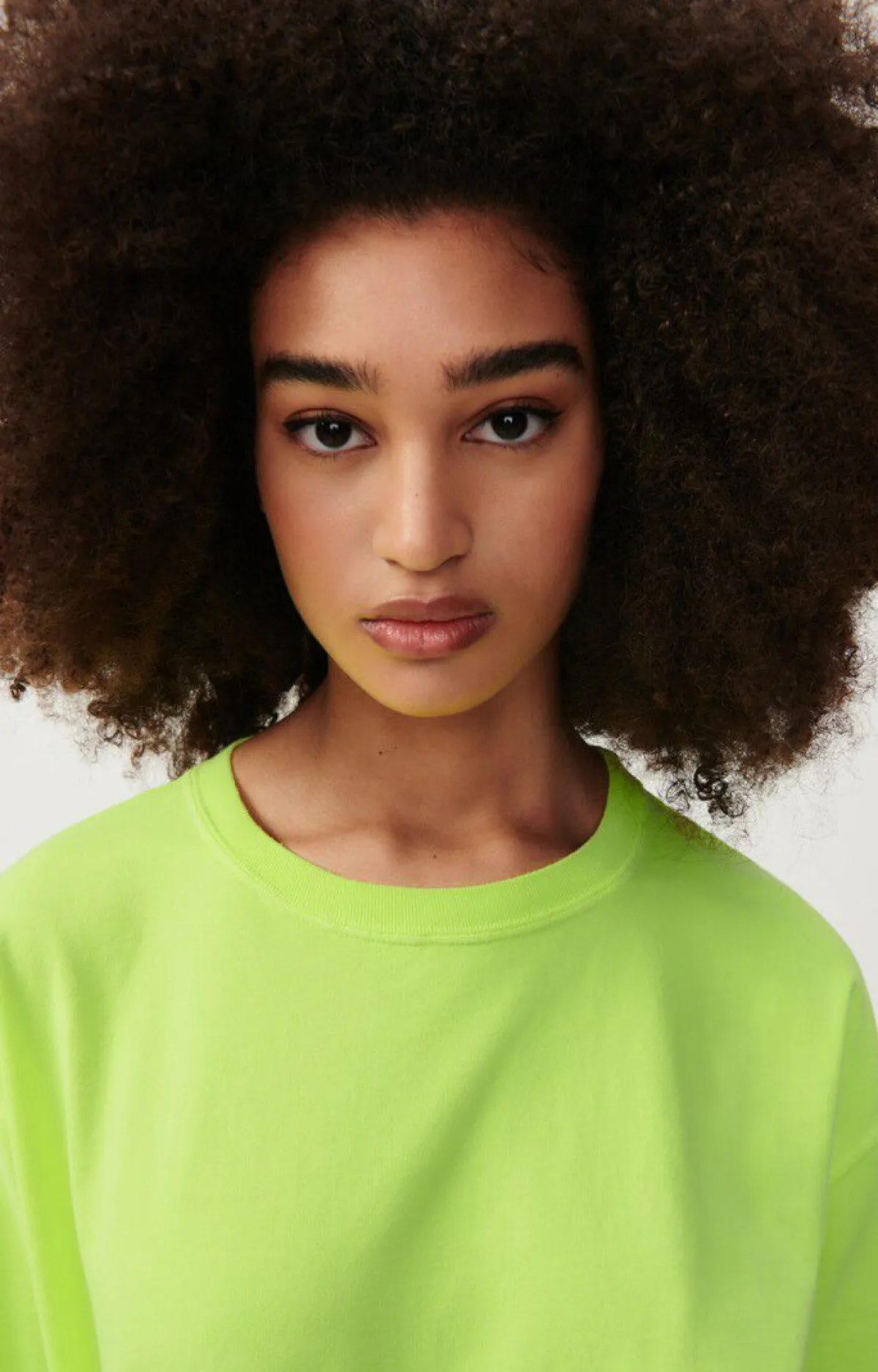 Damen American Vintage |Damen-T-Shirt Fizvalley Neongelb