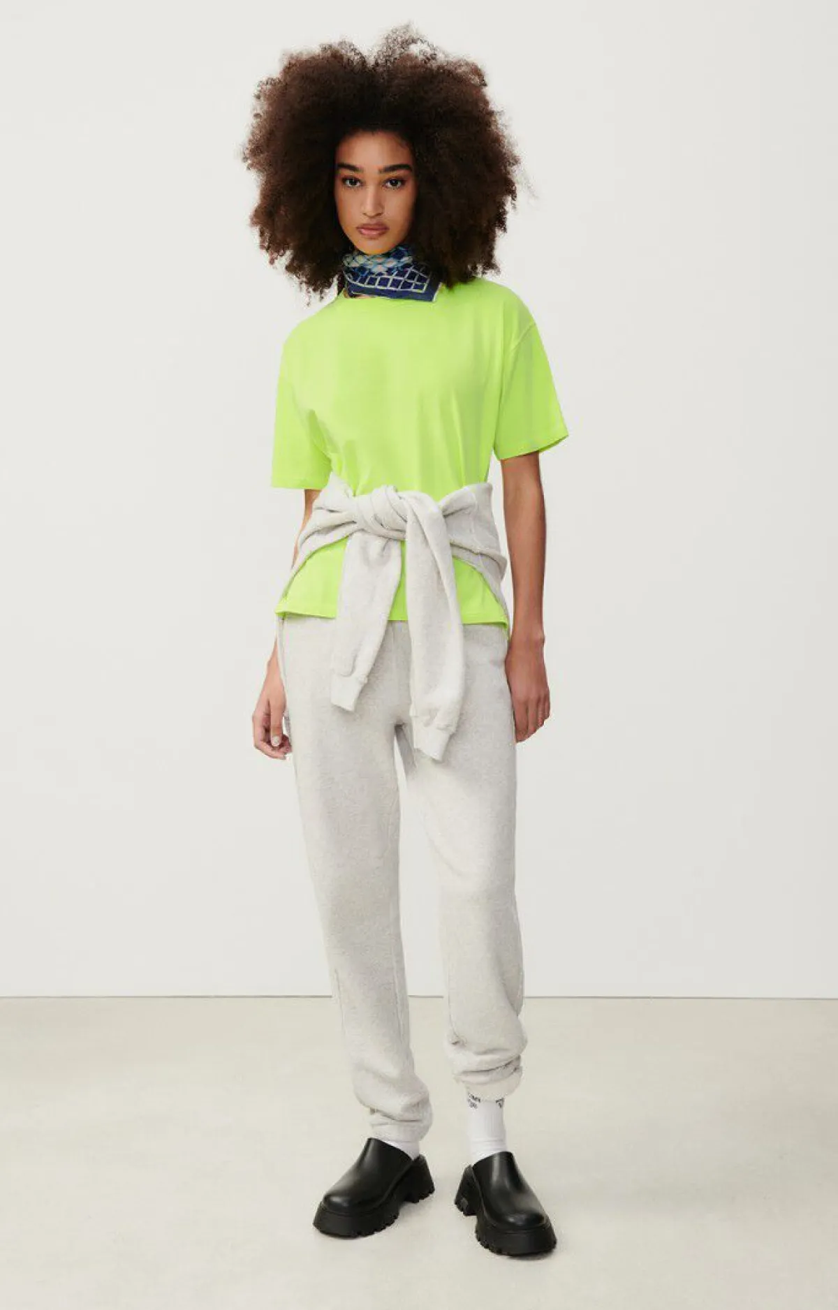 Damen American Vintage |Damen-T-Shirt Fizvalley Neongelb