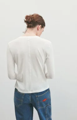 Damen American Vintage |Damen-T-Shirt Gamipy Weiss