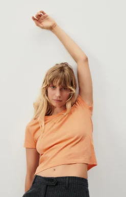 Damen American Vintage |Damen-T-Shirt Gamipy Melone
