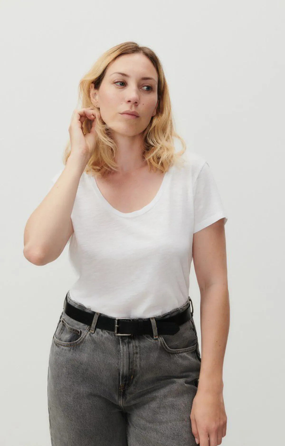Damen American Vintage |Damen-T-Shirt Jacksonville Weiss