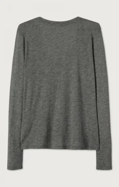 Damen American Vintage |Damen-T-Shirt Jacksonville Anthrazit Meliert