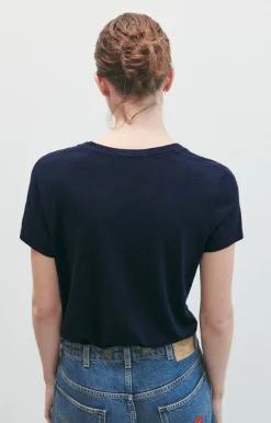 Damen American Vintage |Damen-T-Shirt Jacksonville Navy