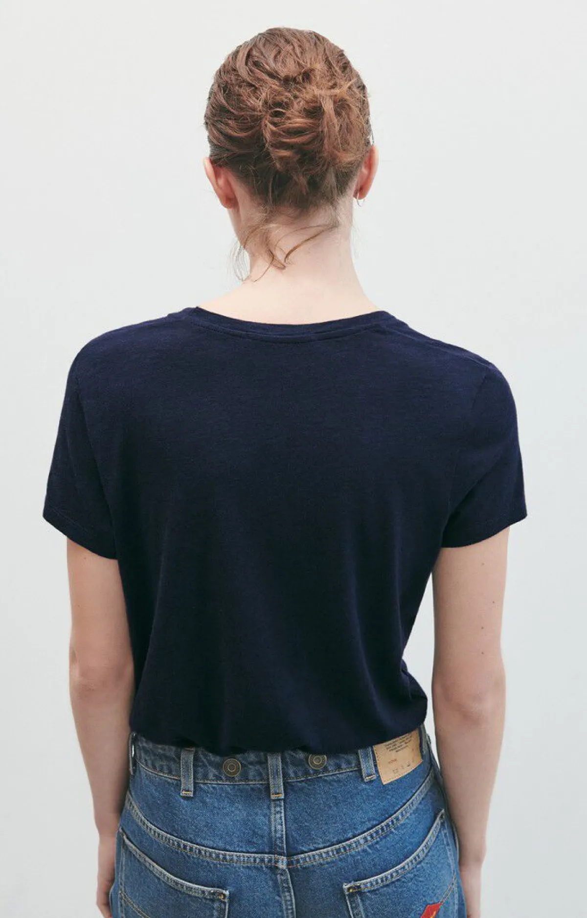 Damen American Vintage |Damen-T-Shirt Jacksonville Navy