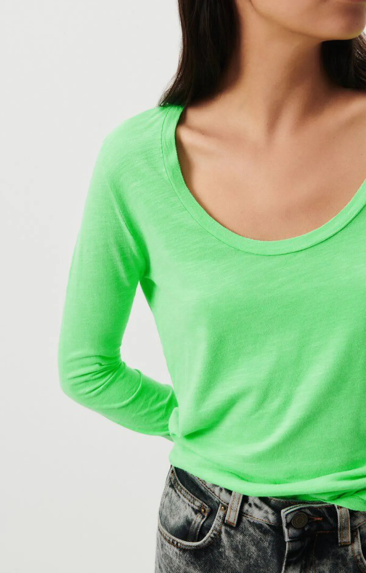 Damen American Vintage |Damen-T-Shirt Jacksonville Flashing Grun