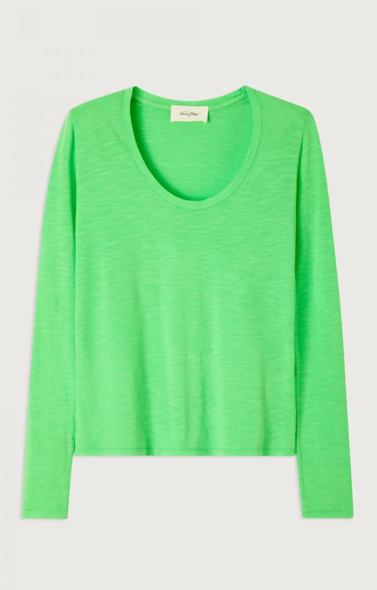 Damen American Vintage |Damen-T-Shirt Jacksonville Flashing Grun