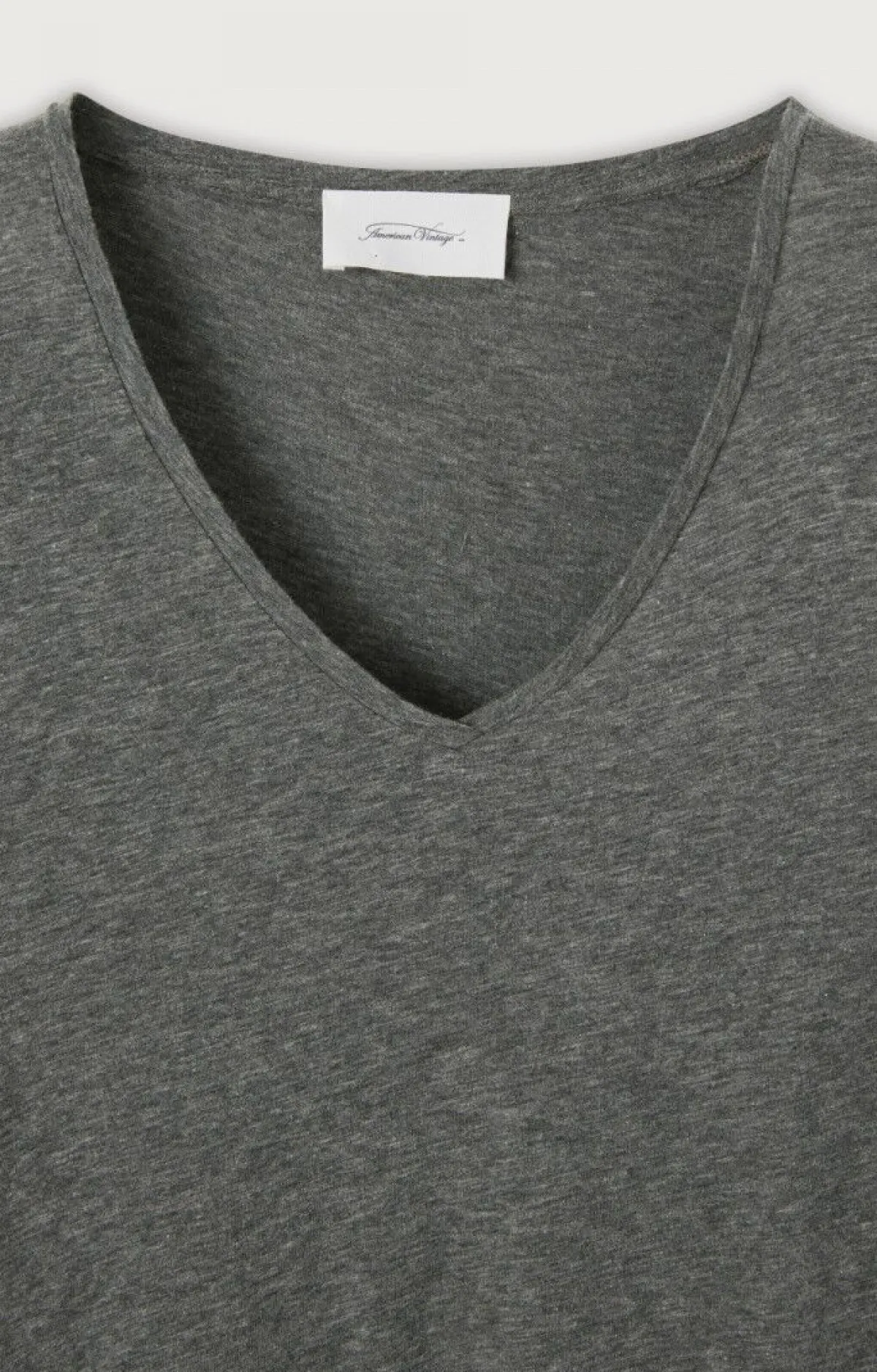 Damen American Vintage |Damen-T-Shirt Jacksonville Anthrazit Meliert