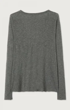 Damen American Vintage |Damen-T-Shirt Jacksonville Anthrazit Meliert