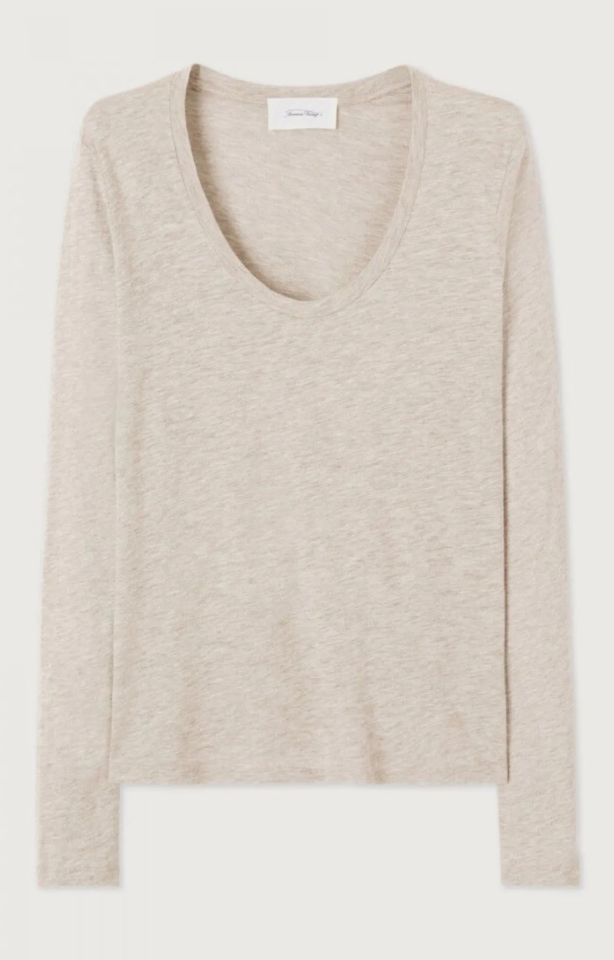 Damen American Vintage |Damen-T-Shirt Jacksonville Creme Meliert