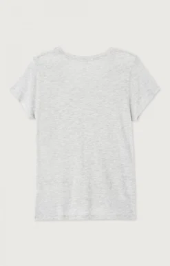 Damen American Vintage |Damen-T-Shirt Jacksonville Vlies Meliert