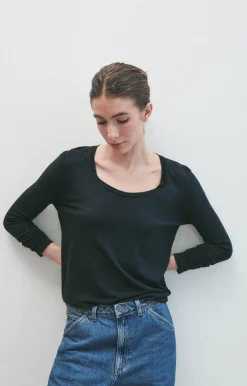 Damen American Vintage |Damen-T-Shirt Jacksonville Navy