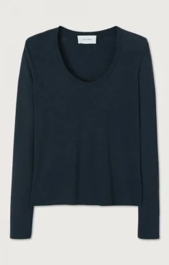 Damen American Vintage |Damen-T-Shirt Jacksonville Navy