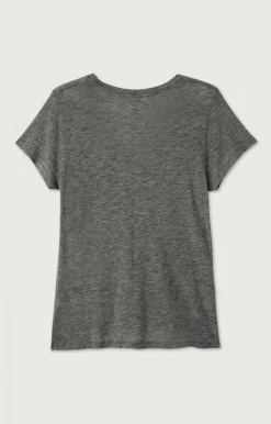 Damen American Vintage |Damen-T-Shirt Jacksonville Anthrazit Meliert
