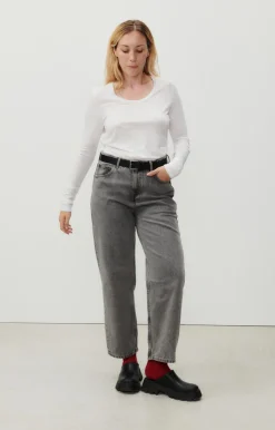Damen American Vintage |Damen-T-Shirt Jacksonville Weiss