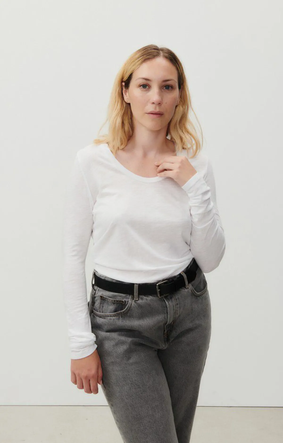 Damen American Vintage |Damen-T-Shirt Jacksonville Weiss
