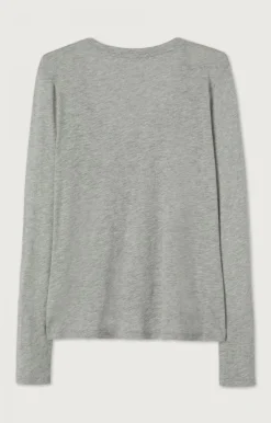 Damen American Vintage |Damen-T-Shirt Jacksonville Grau Meliert
