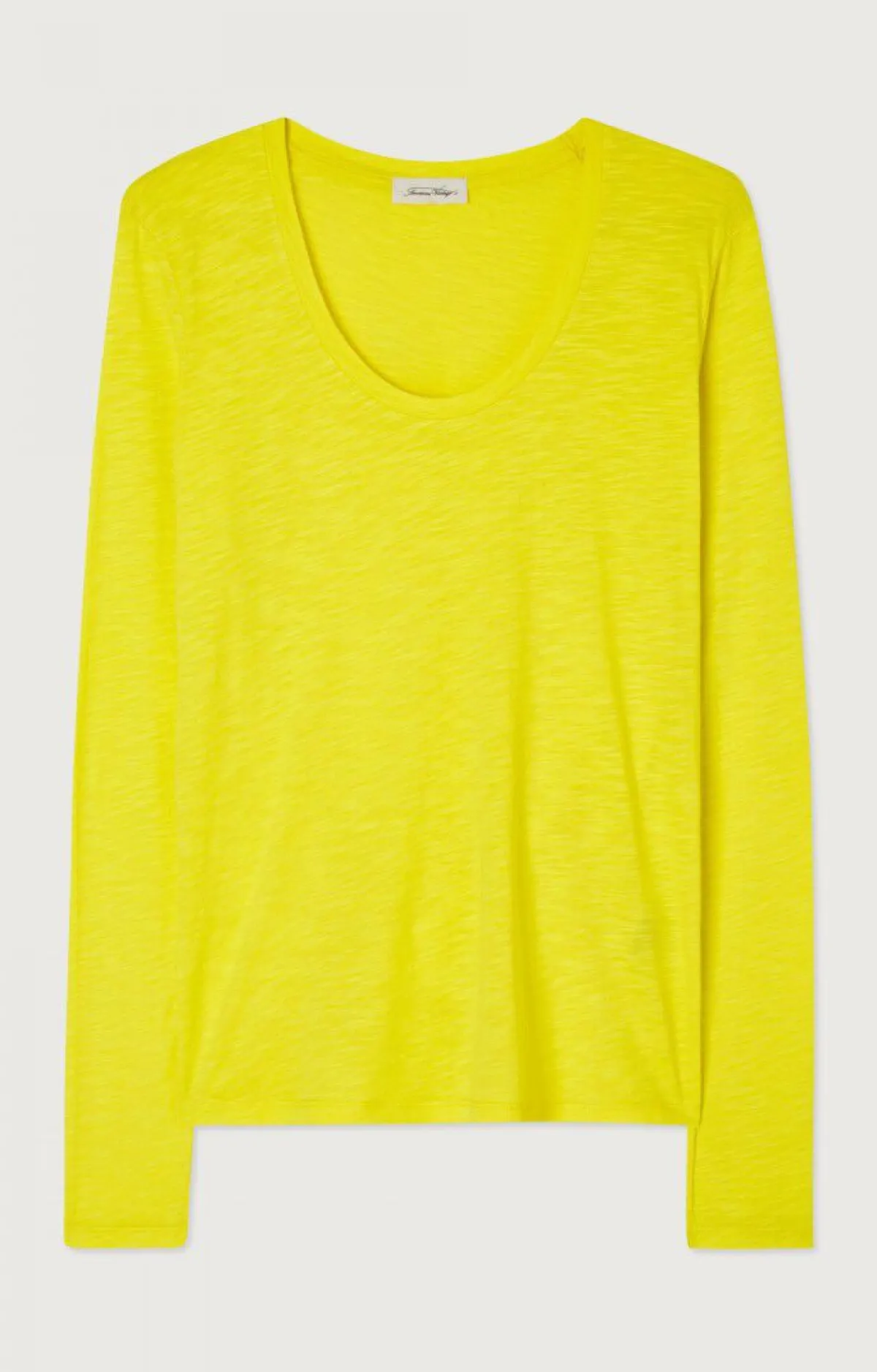 Damen American Vintage |Damen-T-Shirt Jacksonville Zitrone Vintage