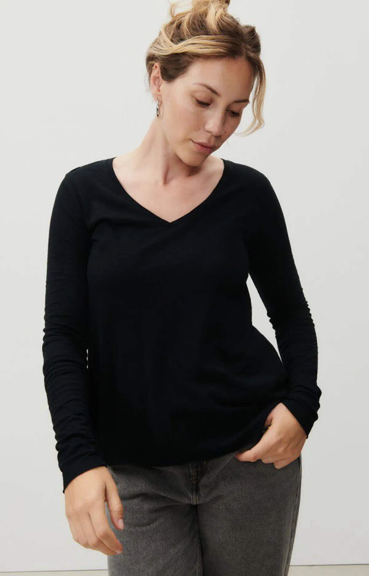 Damen American Vintage |Damen-T-Shirt Jacksonville Schwarz