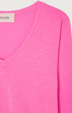 Damen American Vintage |Damen-T-Shirt Jacksonville Neonpink