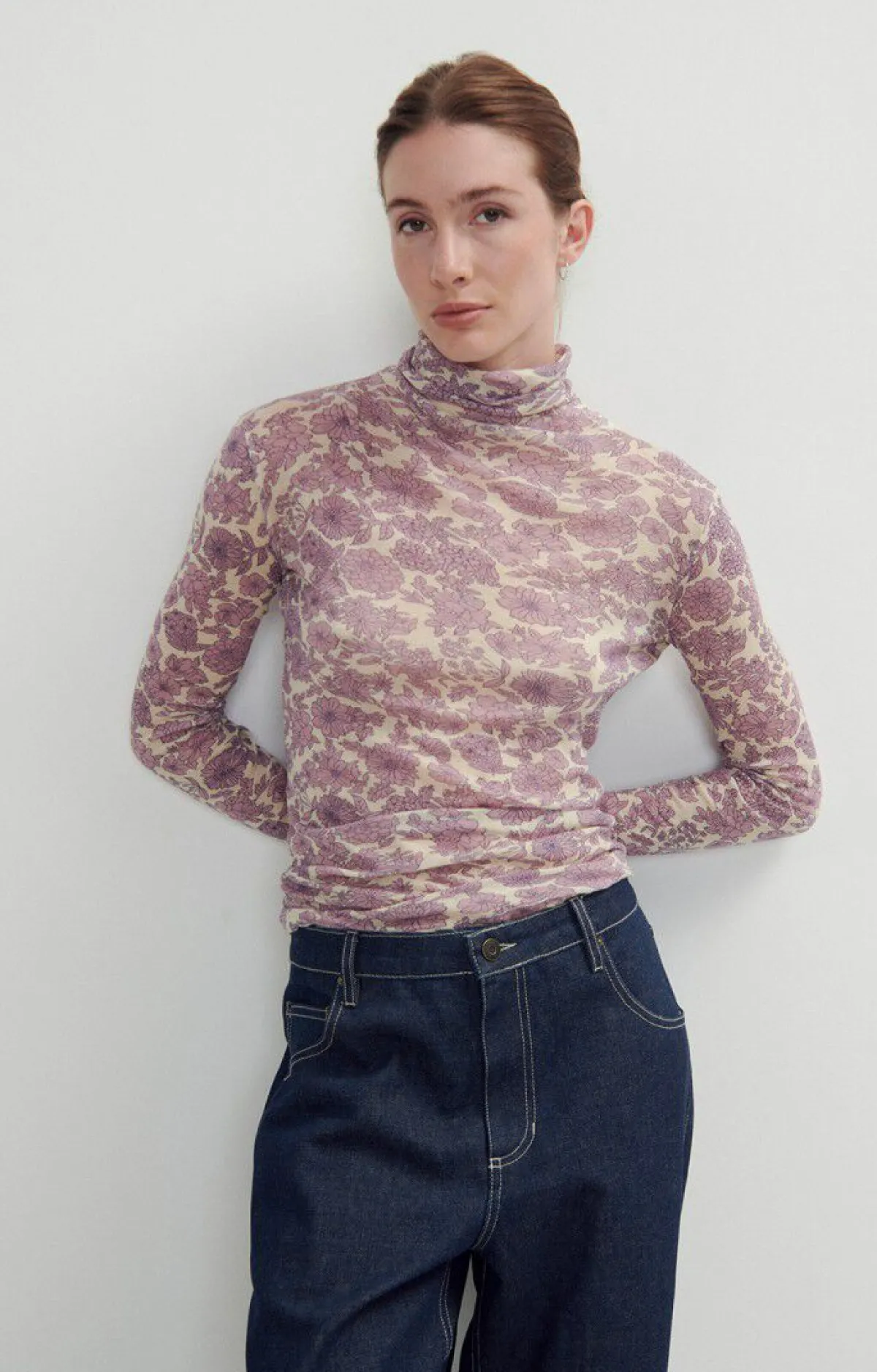 Damen American Vintage |Damen-T-Shirt Massachusetts Jeanne