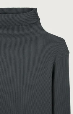 Damen American Vintage |Damen-T-Shirt Piwik Anthrazit Meliert