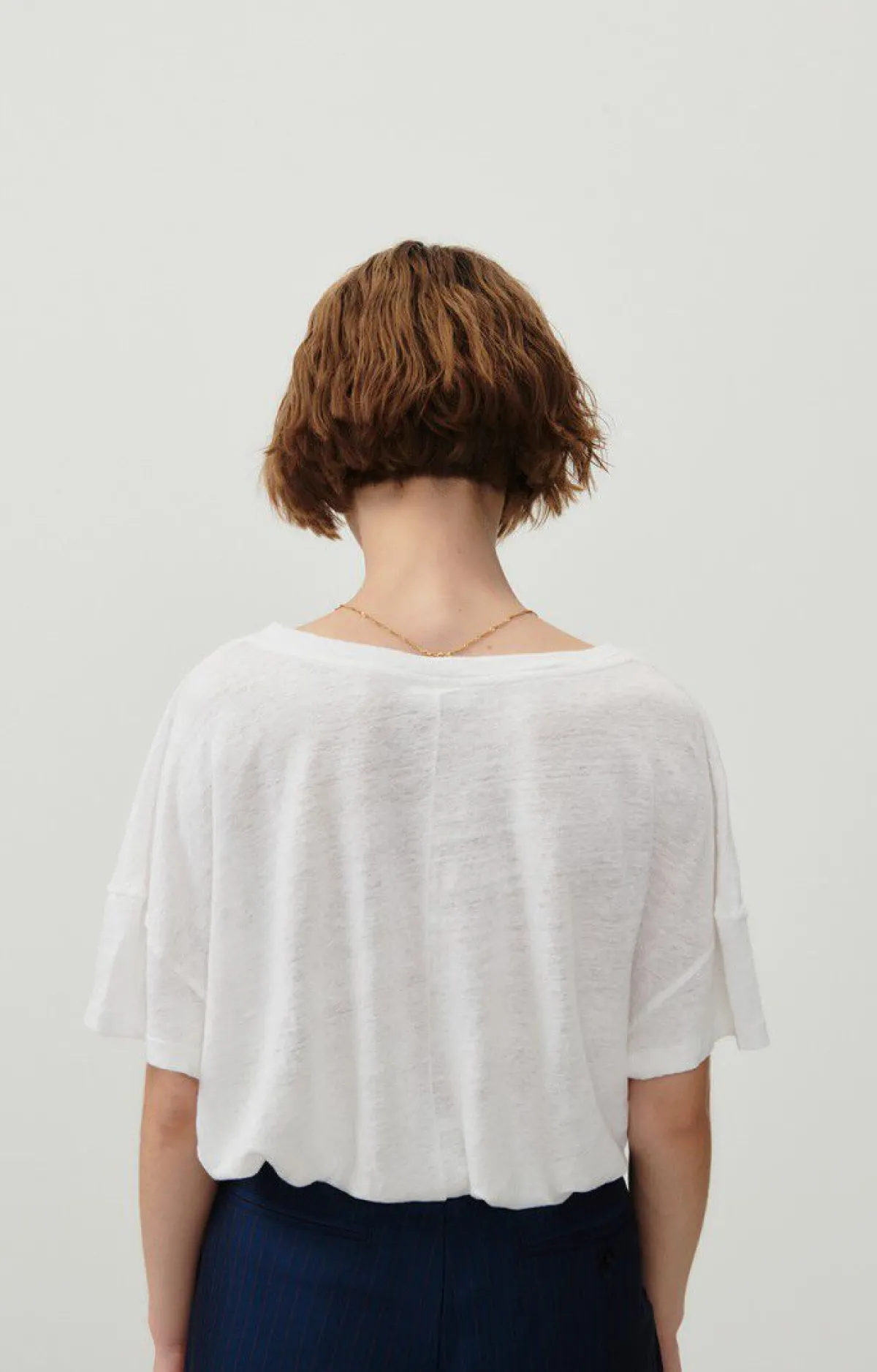 Damen American Vintage |Damen-T-Shirt Pobsbury Weiss