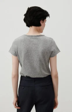Damen American Vintage |Damen-T-Shirt Sonoma Grau Meliert