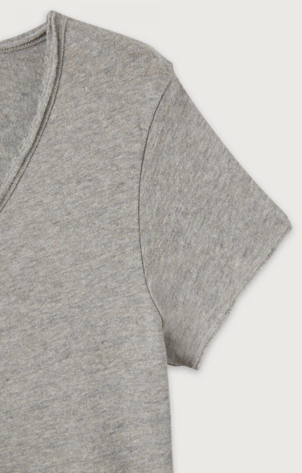 Damen American Vintage |Damen-T-Shirt Sonoma Grau Meliert