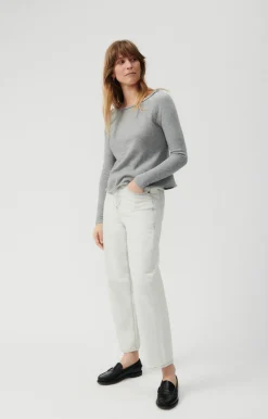 Damen American Vintage |Damen-T-Shirt Sonoma Grau Meliert