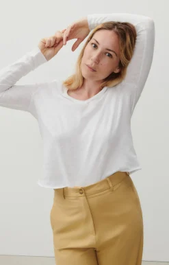 Damen American Vintage |Damen-T-Shirt Sonoma Weiss
