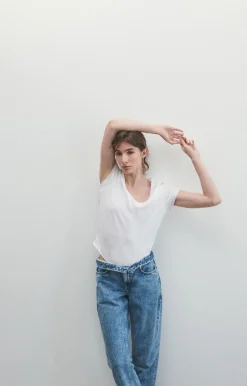 Damen American Vintage |Damen-T-Shirt Sonoma Weiss