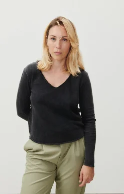 Damen American Vintage |Damen-T-Shirt Sonoma Vintage Schwarz