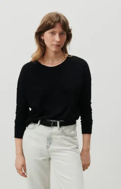 Damen American Vintage |Damen-T-Shirt Sonoma Schwarz