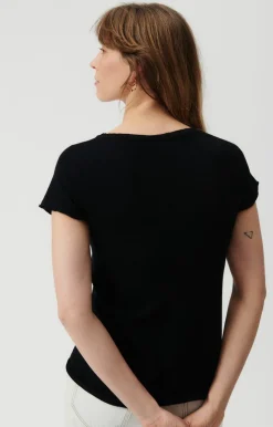 Damen American Vintage |Damen-T-Shirt Sonoma Schwarz