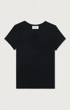 Damen American Vintage |Damen-T-Shirt Sonoma Schwarz