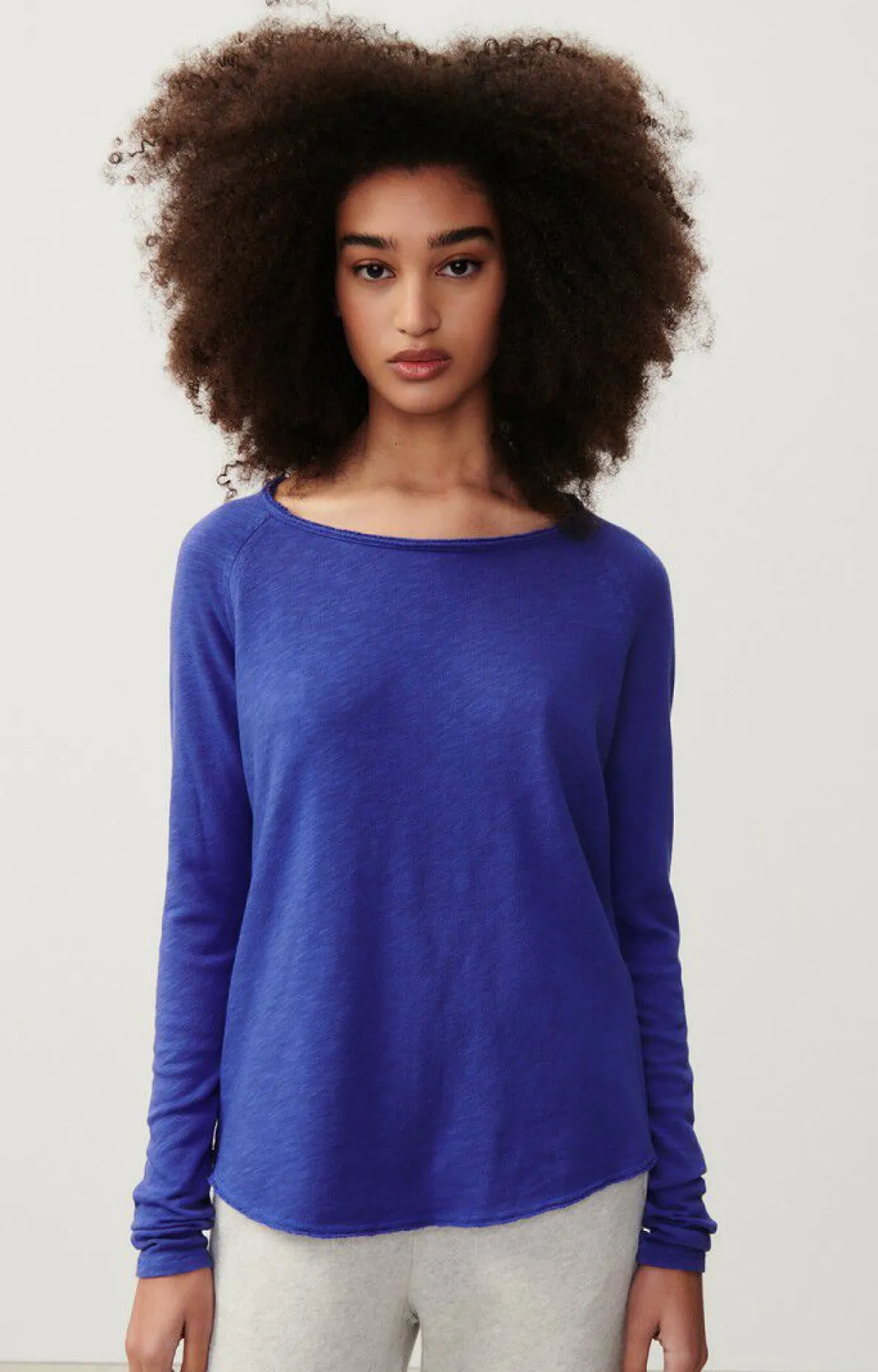 Damen American Vintage |Damen-T-Shirt Sonoma Konigsblau Vintage