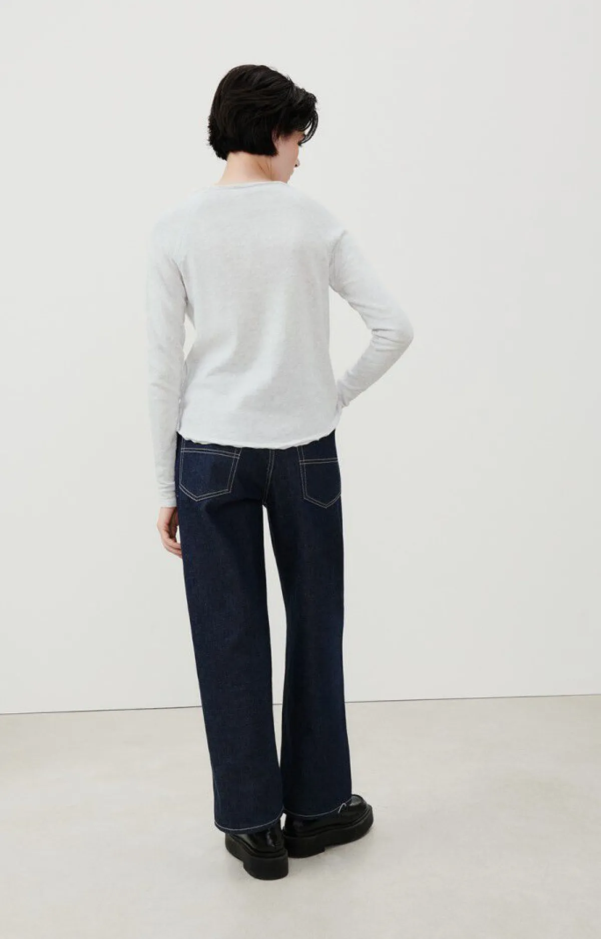 Damen American Vintage |Damen-T-Shirt Sonoma Arktis Meliert