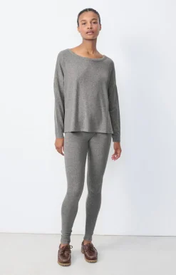 Damen American Vintage |Damen-T-Shirt Vetington Grau Meliert