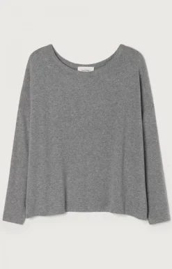 Damen American Vintage |Damen-T-Shirt Vetington Grau Meliert