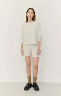 Damen American Vintage |Damen-T-Shirt Ypawood Grau Meliert