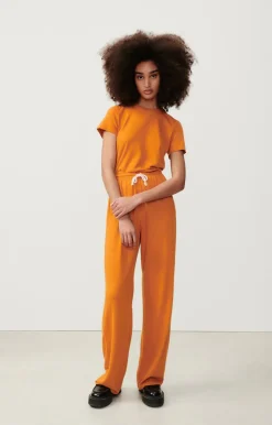 Damen American Vintage |Damen-T-Shirt Ypawood Kurbis Meliert