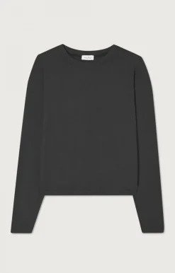 Damen American Vintage |Damen-T-Shirt Ypawood Kohlenstoff Meliert
