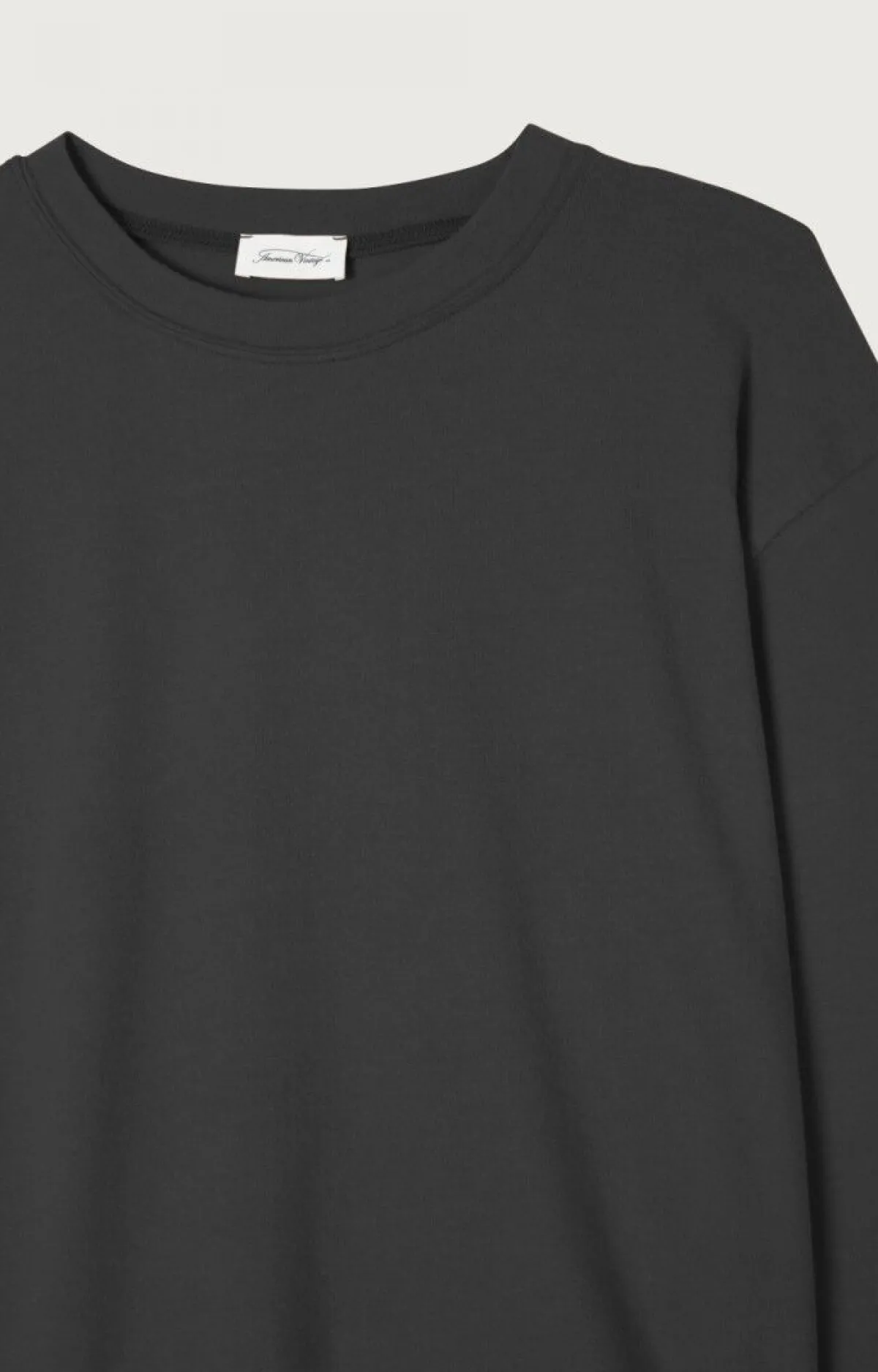 Damen American Vintage |Damen-T-Shirt Ypawood Kohlenstoff Meliert