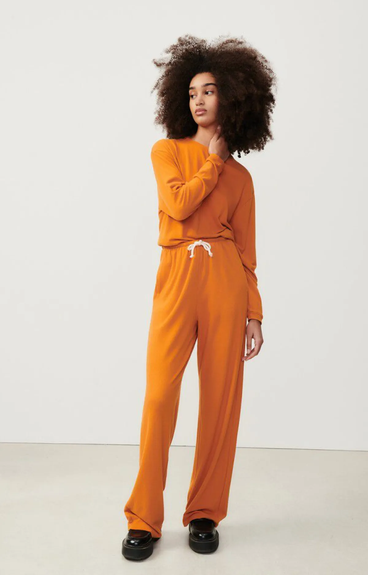 Damen American Vintage |Damen-T-Shirt Ypawood Kurbis Meliert