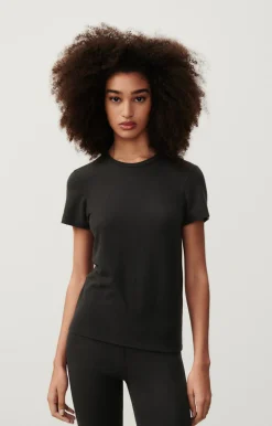 Damen American Vintage |Damen-T-Shirt Ypawood Kohlenstoff Meliert